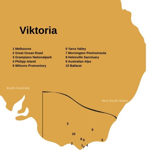 Victoria, Australien im Detail