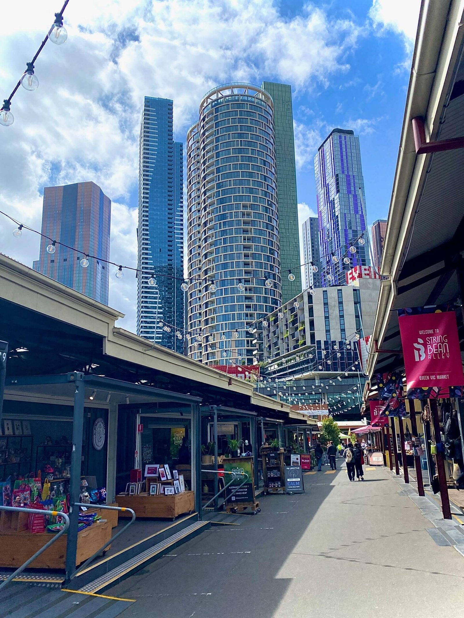 Queen Victoria Market - Blick auf CBD