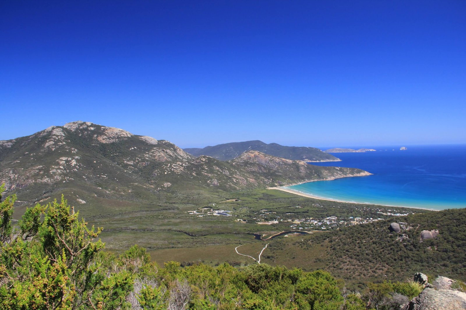 Blick auf Tidal River und die Norman Bay eines der Wilson Promontory Highlights