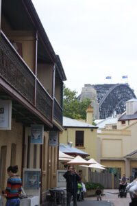 The Rocks Sydney_ das älteste Stadtviertel und eine der Sehenswürdigkeiten in Sydney