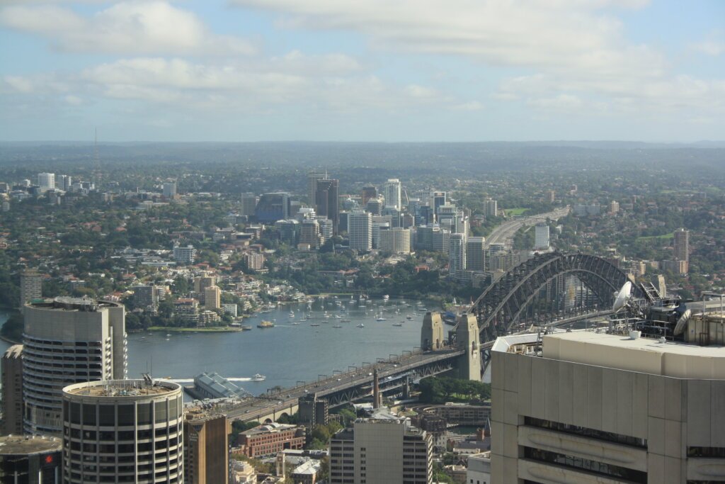 Bird View vom Eye Tower in Sydney