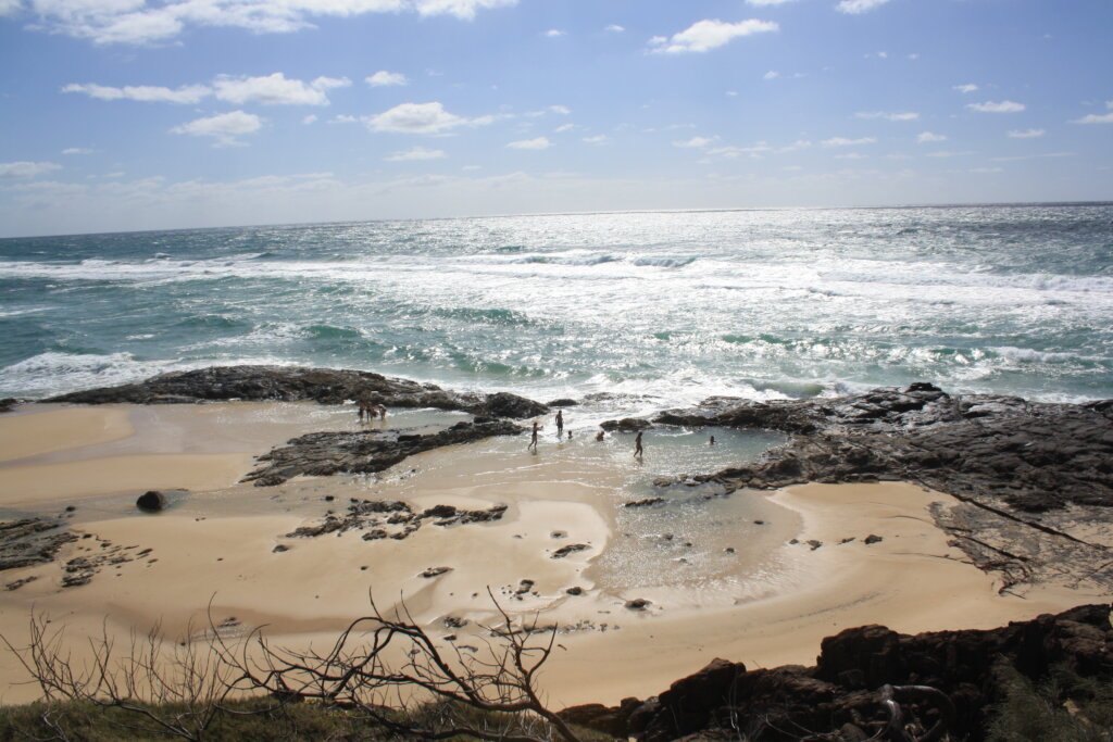 Champagne_Pools_Fraser_Island Champagne Pools auf Fraser Island direkt am Meer baden